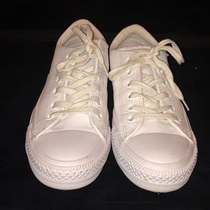 All-White Leather Converse